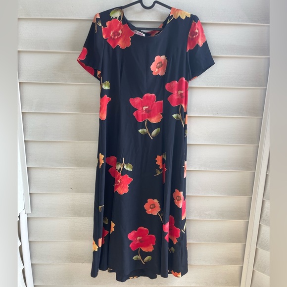 Vintage silk dress - Picture 4 of 6